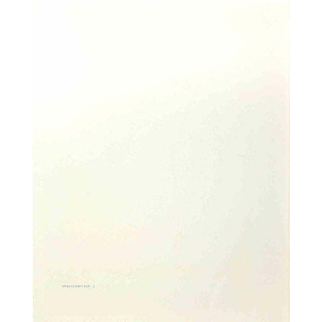 The Reproaches of Virgil is a woodcut print realized in 1963 for a series illustrating the Medieval poem of the "Divine...