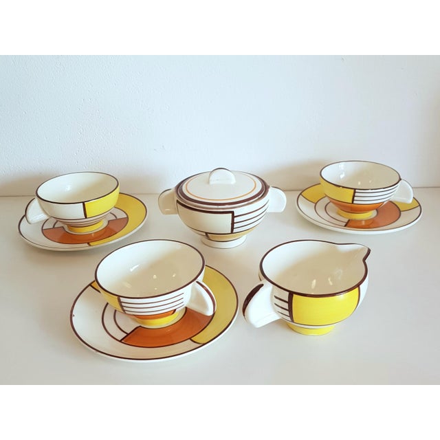 Tea Service by Eva Stricker-Zeisel for Schramberg, 1920s, Set of 9 For Sale - Image 3 of 18