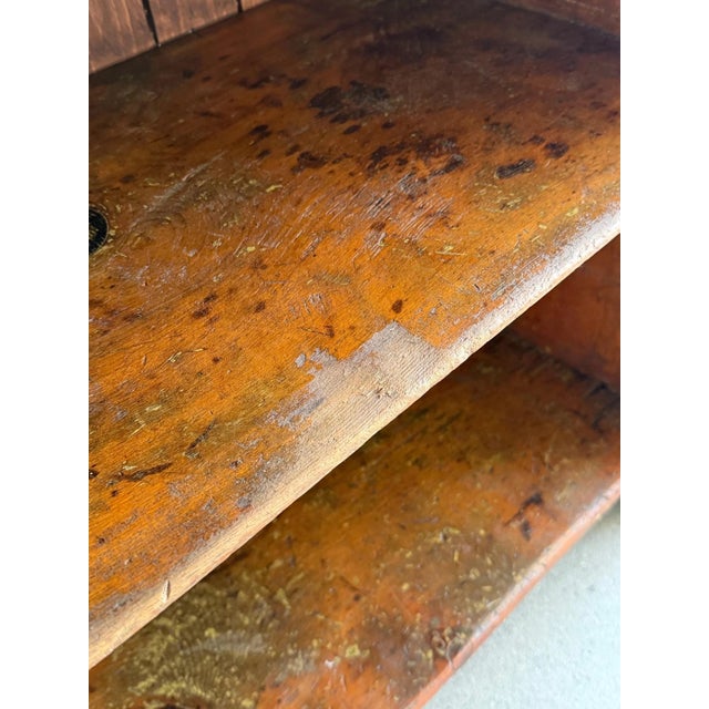 1940s Rustic Bucket Bench Cabinet For Sale - Image 11 of 12
