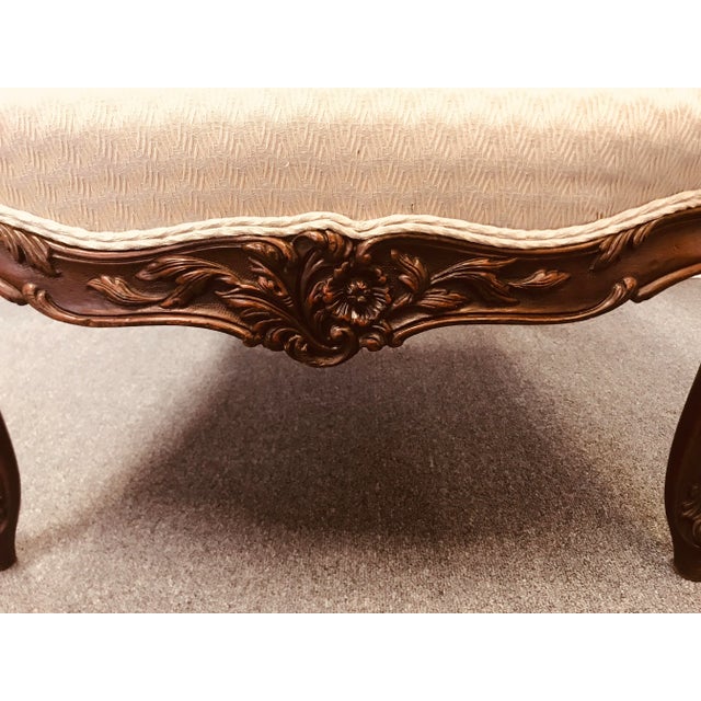 Gray Late 19th Century Antique Georgian Style Carved Walnut Armchair For Sale - Image 8 of 13