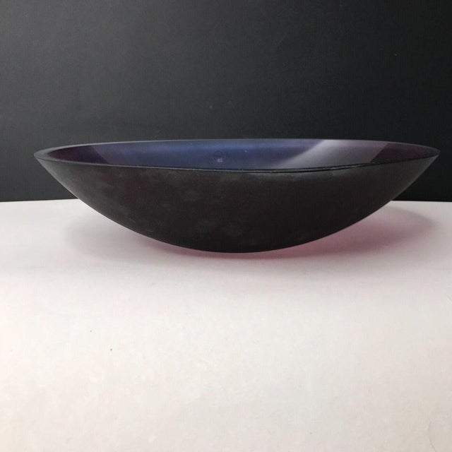 Weight: 5 kg Color: Amethyst Material: Glass This piece has an attribution mark, I am sure that it is completely authentic...