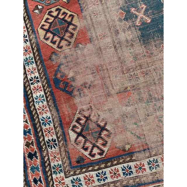 Vintage Distressed Kazak Rug For Sale - Image 15 of 18