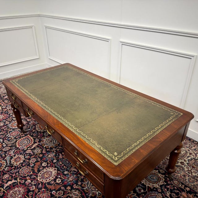 Antique Classic English Writing Desk For Sale - Image 15 of 18