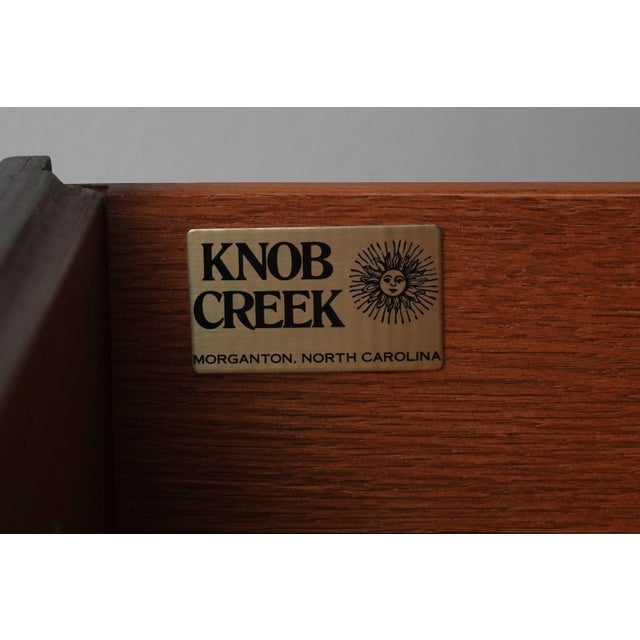 Knob Creek Walnut Finish Mahogany Open Bookcase For Sale - Image 15 of 15