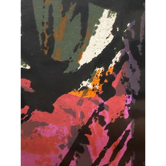 Printmaking Materials Modern Chromatic Magenta Lithograph by Richard Proctor For Sale - Image 7 of 8