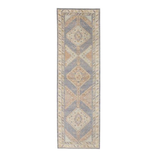 Modern Turkish Oushak Rug 3'1" x 10' For Sale