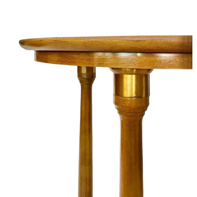 Late 20th Century Biedermeier Style Fruitwood Occasional Table For Sale - Image 4 of 5