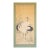 XL Meiji Era "Two Cranes" by Kishida Kinkoku, Japanese Silk Scroll Painting in Wooden Case For Sale