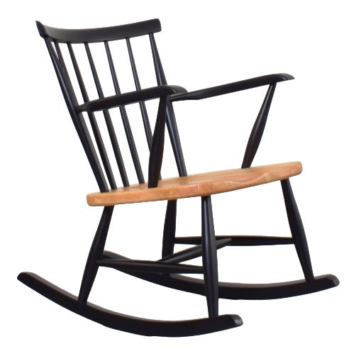 Mid-Century Modern Swedish Rocking Chair, 1960s For Sale