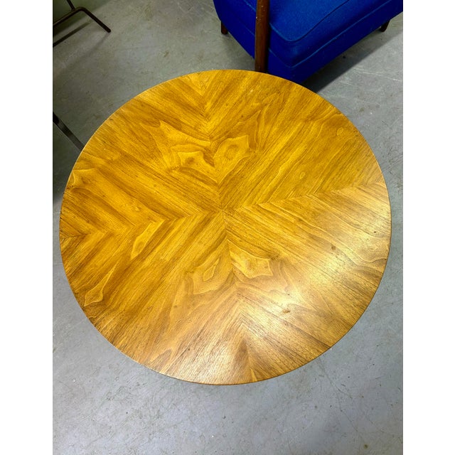 1960s 1960s Attributed to Broyhill Brasilia Round Side Table For Sale - Image 5 of 7