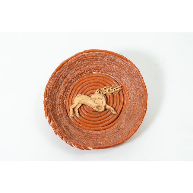 This unique, large handcrafted bowl is one of the most exceptional pieces of Hungarian studio ceramics. Its central motif...