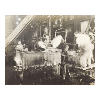 1920s Vintage Industrial Foundry Photograph For Sale