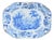 English 19th Century Blue & White Porcelain Platter For Sale