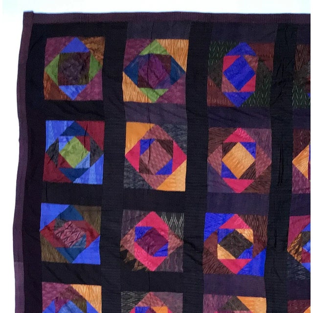 Absolutely gorgeous work of art which is using antique silk hand woven parts of batiks from the eastern Asian countries of...