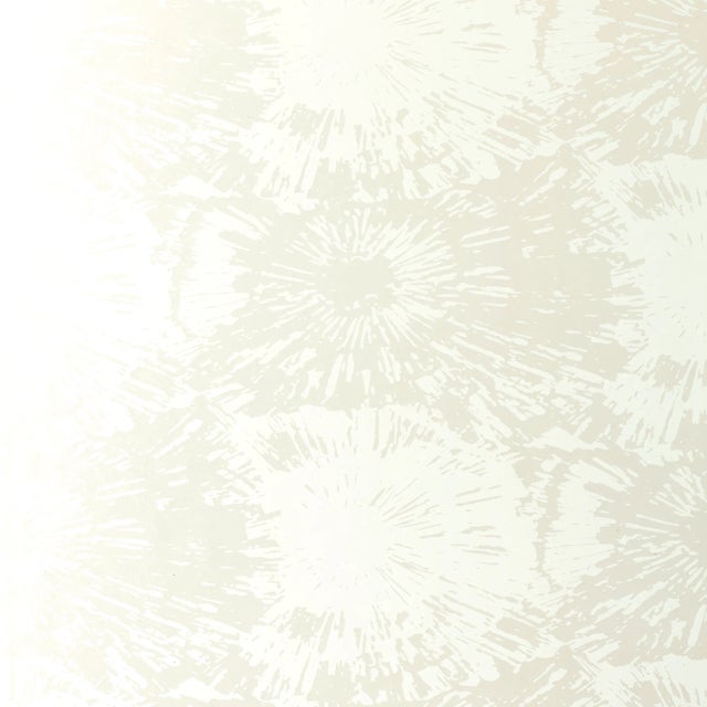 Contemporary Sample - Schumacher Fireworks Wallpaper in White Opal For Sale - Image 3 of 3