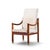 Mid-Century Modern Kofod Larsen for Selig Megiddo Queen of Sheba Mid Century African Wenge Wood and Brass Chair For Sale - Image 3 of 9