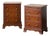 Pair of Georgian Style Burl Bedside Chests For Sale
