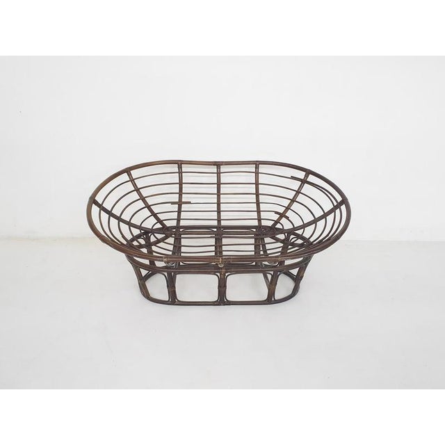 Manou Two-Seater Sofa with Linnen Cushion, the Netherlands, 1970s For Sale - Image 9 of 14