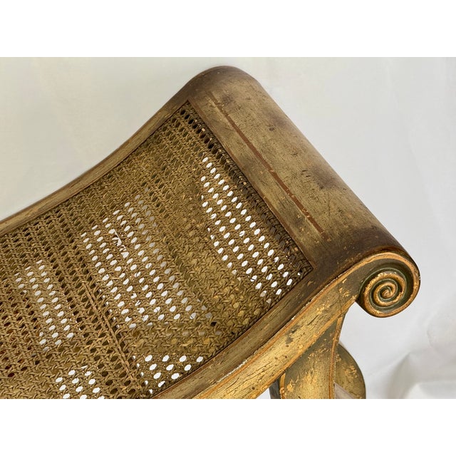 1970’s Sarreid LTD Neoclassical Painted Bench For Sale - Image 9 of 16