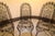 Black Mid 20th Century John Salterini High-Back Hearts Peacock Chairs 4 Pieces, Attributed For Sale - Image 8 of 9