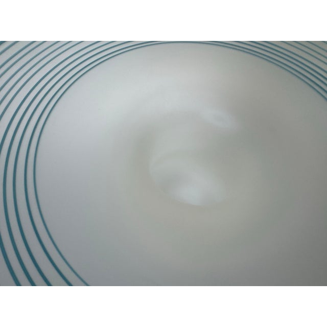 1980's Vintage Italian Ethereal Whirl Frosted Art Glass Vase For Sale In Miami - Image 6 of 10