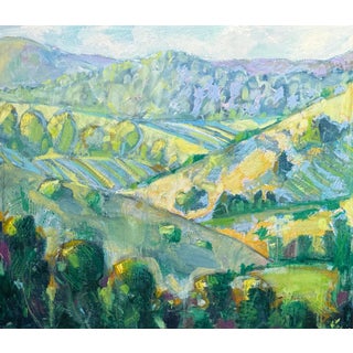 California Landscape Large Oil Painting Plein Air For Sale
