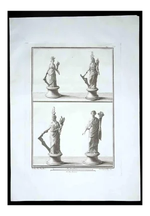 Ancient Roman Statues, 18th-Century, Original Etching
