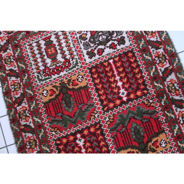 1950s, Vintage French Savonnerie Style Rug 3' X 7' For Sale - Image 9 of 11