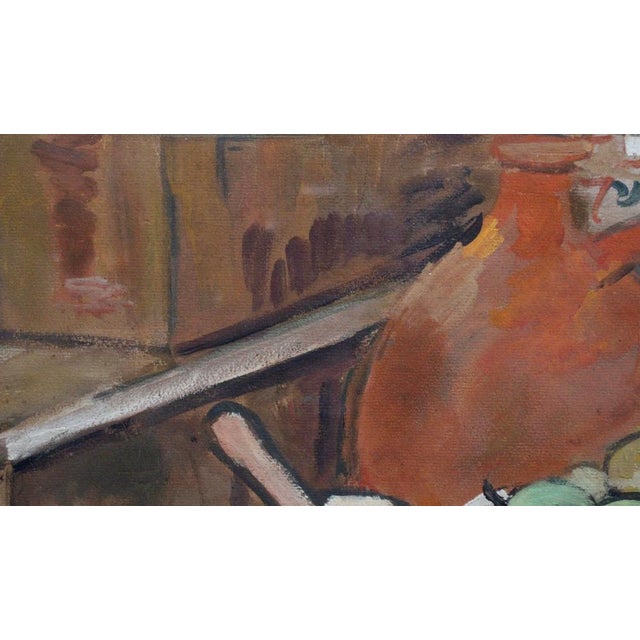 Charles Réal, Still Life with Pitcher, 1950s, Oil on Paper, Framed For Sale - Image 6 of 18
