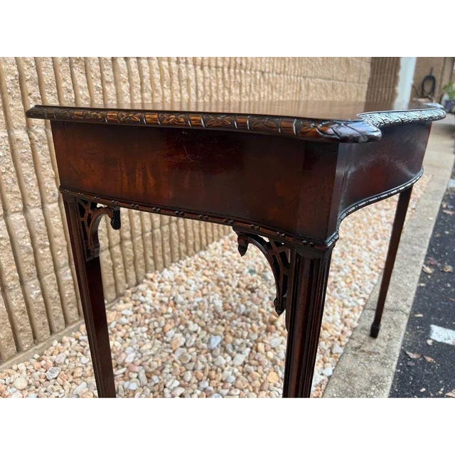 Chippendale Style Mahogany Side Table.19th Century. For Sale - Image 4 of 11