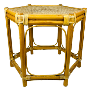 Vintage Italian Rattan Coffee Table, 1960s