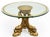 Monumental Chinese Chippendale Style Carved Giltwood Opposing Dragon Center/Breakfast Table With 48-Inch Glass Top, Mid-20th Century For Sale - Image 16 of 17