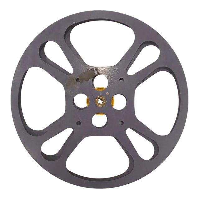 Vintage Film Movie Reel Industrial Metal Hollywood Prop Wall Decor For Sale