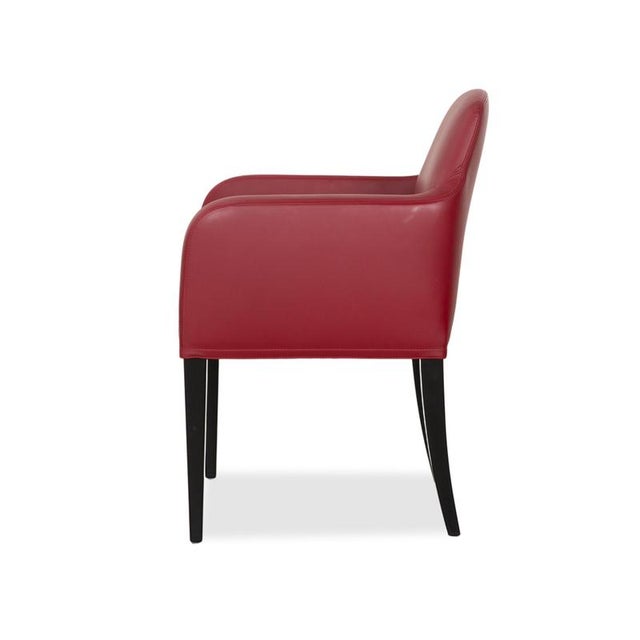 Alma Chairs in Black and Red Nappa Leather from Wittmann, Set of 6 For Sale - Image 17 of 18