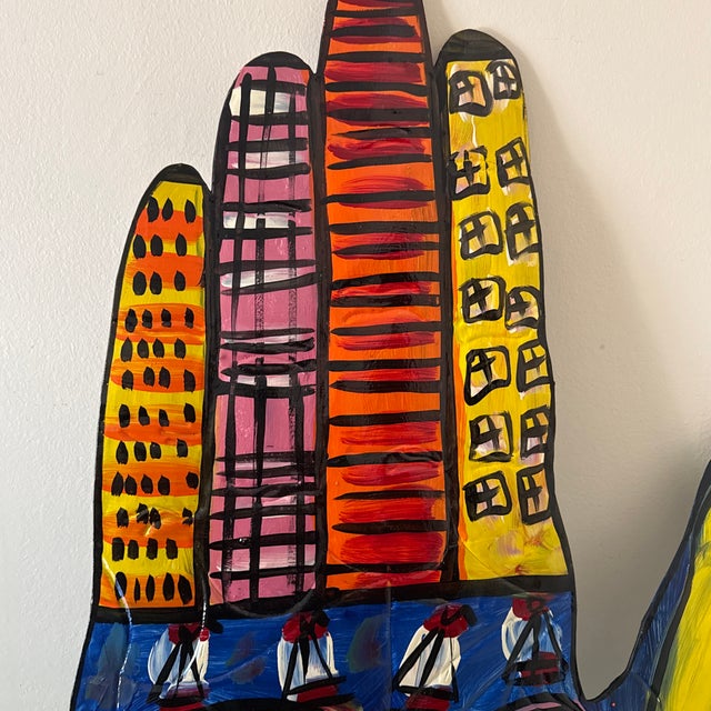 1970s Vintage Abstract Painted Sculpture by Artist Peter Keil For Sale - Image 5 of 9
