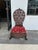 Stand out 19th century Anglo Indian chair with an unusual form, handcrafted in mahogany with floral carvings throughout...