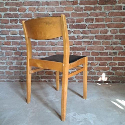 Mid-Century Leatherette Chairs, Set of 2 For Sale - Image 4 of 5