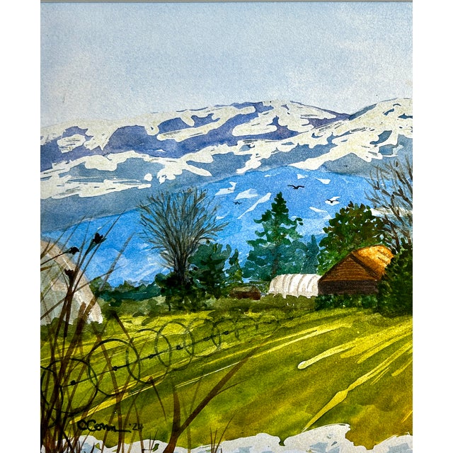 Watercolor Painting Giclee Print “Home From North” For Sale - Image 4 of 6