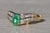 Ladies 14K Gold Emerald and Diamond Ring For Sale - Image 4 of 10
