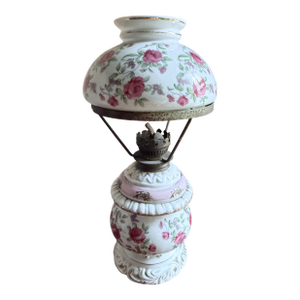 Vintage, 1960s Victorian Gone With the Wind Style Mini Oil Lamp