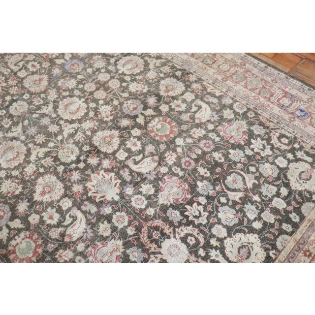 Mid 20th Century Brown Turkish Sivas Rug For Sale - Image 4 of 18