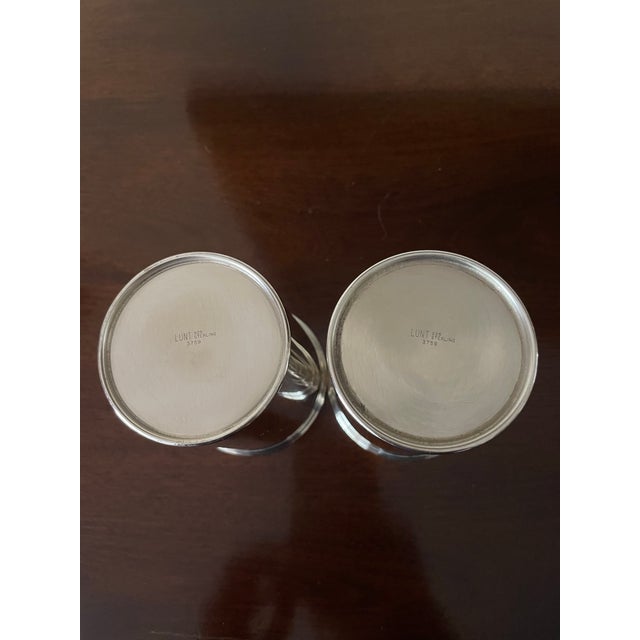Pair of Monogrammed Sterling Silver Mint Julip Cups For Sale - Image 10 of 11