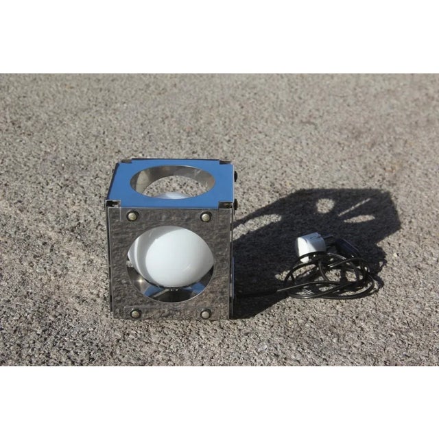 Cubic Perforated Table Lamp from Sonneman, 1970s For Sale - Image 10 of 11