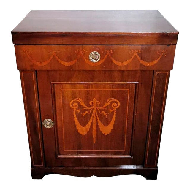 Late 19th Century Biedermeier Style Small Italian Cabinet For Sale