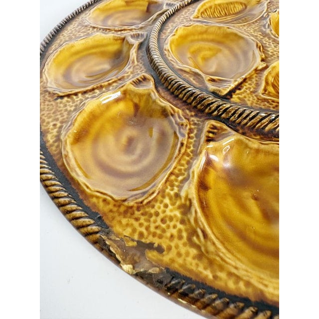 15th Century & Earlier Brown Oyster Dish, France, 20th Century For Sale - Image 5 of 14