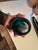 Murano Art Deco Spherical Sea Green Blue Glass Sommerso Murano Vases - Pair For Sale - Image 4 of 4