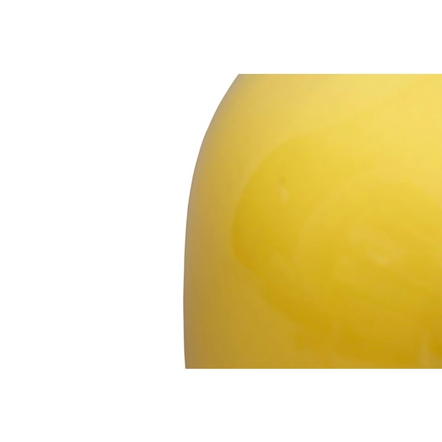 Bright Yellow Ceramic Baluster Table Lamp For Sale In Tampa - Image 6 of 7