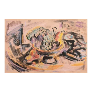 'Still Life of Fruit' by Donald Bear, Denver Art Museum, Works Progress Administration, Santa Barbara Museum, Who Was Who