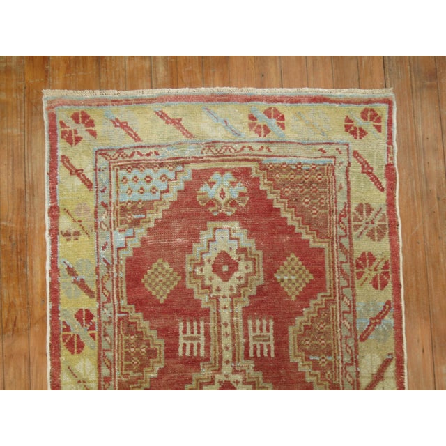 Textile Vintage Turkish Oushak Runner For Sale - Image 7 of 7