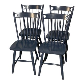 Vintage Mid Century Restored Farm House Style Side Chairs- Set of 4 For Sale
